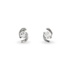 Damen Ohrstecker Silber 925 Zirkonia - Ohrstecker Damen | OROVIVO