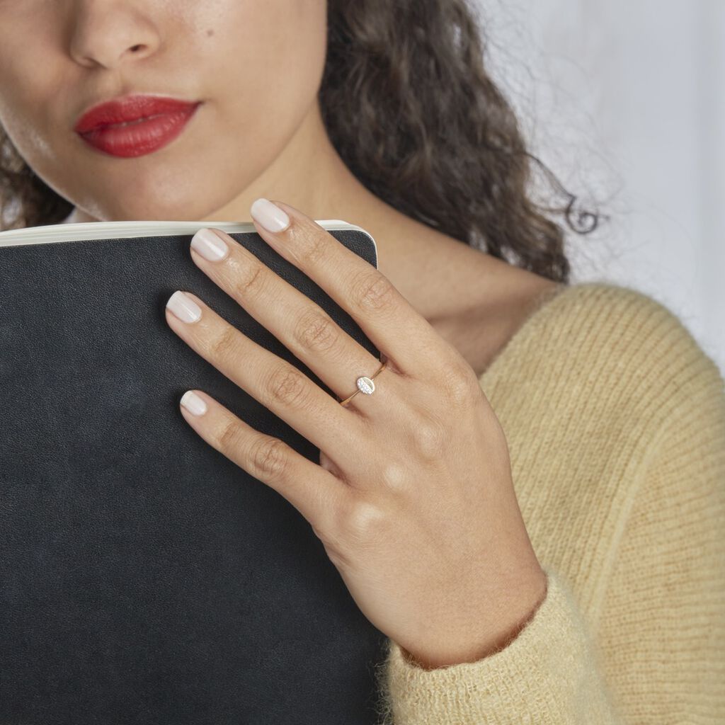 Bague Emilia Or Jaune Diamant - Spannringe Damen | OROVIVO