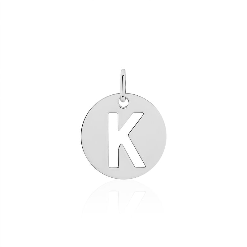 Pendentif Argent Elio Pastille Lettre K - Spannringe Familie | OROVIVO