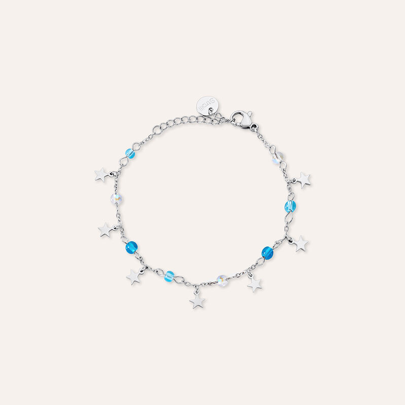 Bracciale Summer Collection Acciaio Azzurro - Spannringe Damen | OROVIVO