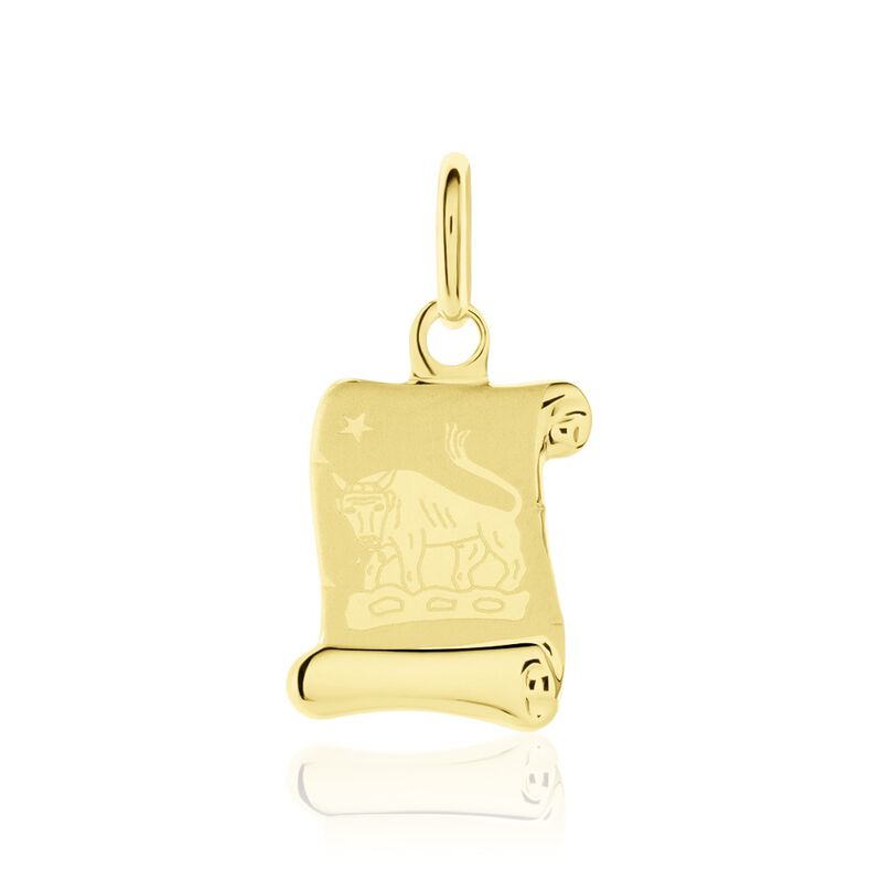 Pendentif Lamie Zodiaque Parchemin Or Jaune - Spannringe Familie | OROVIVO
