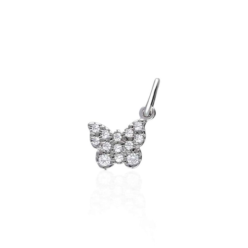 Pendente Poème Oro Bianco Cubic Zirconia - Spannringe Damen | OROVIVO
