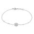 ELSA 4 Damen Armband Silber 925 Zirkonia Weiß 0,07 ct Schneeflocke