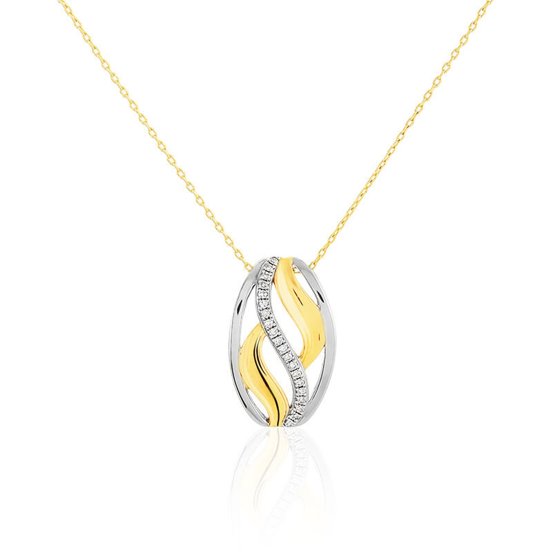 Collier Adèle Or Bicolore Et Diamant - Spannringe Damen | OROVIVO