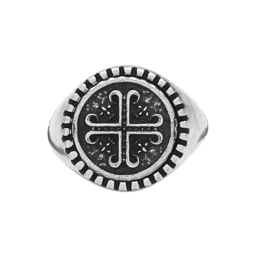 LEON Herren Ring Edelstahl