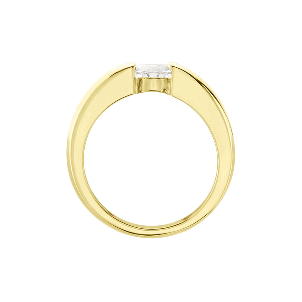 Damen Ring Gold 750 synthetischer Diamant 0,41ct Orchestra  - Verlobungsringe Damen | OROVIVO