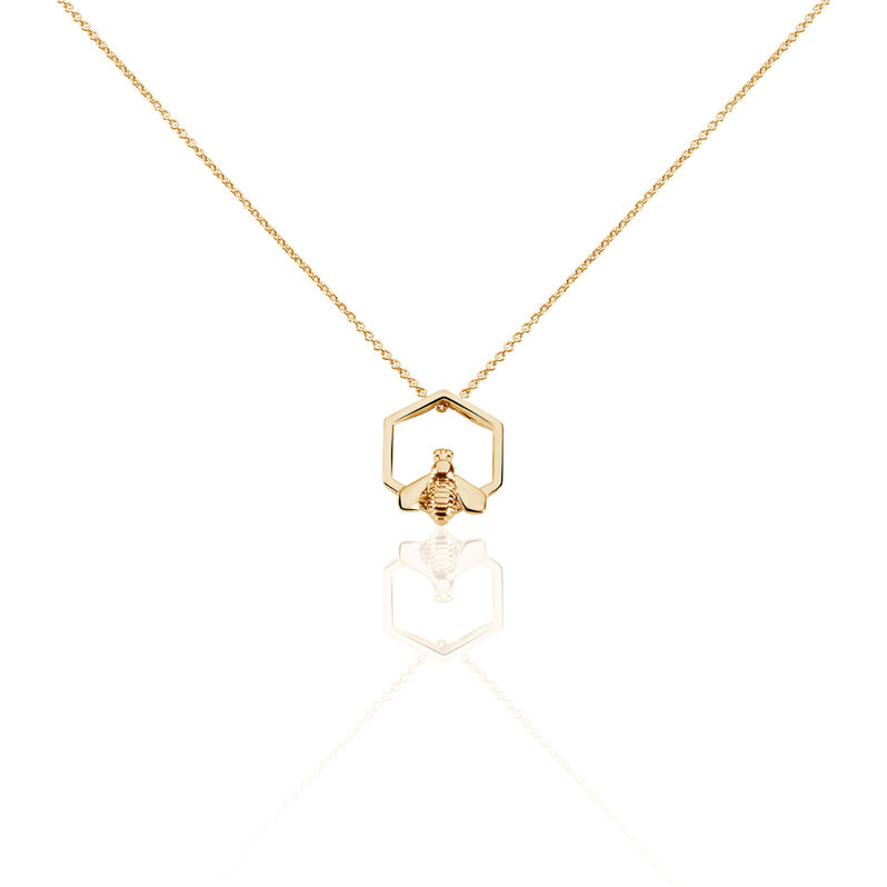 Collier Plaque Or Maryleine Hexagone - Spannringe Damen | OROVIVO