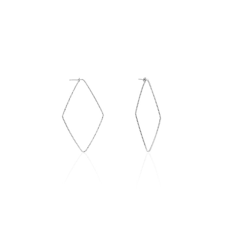 Créoles Ursula Argent Weiss - Spannringe Damen | OROVIVO
