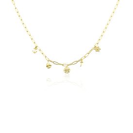 Damen Halskette Silber 925 Vergoldet Zirkonia - Ketten mit Anhänger Damen | OROVIVO