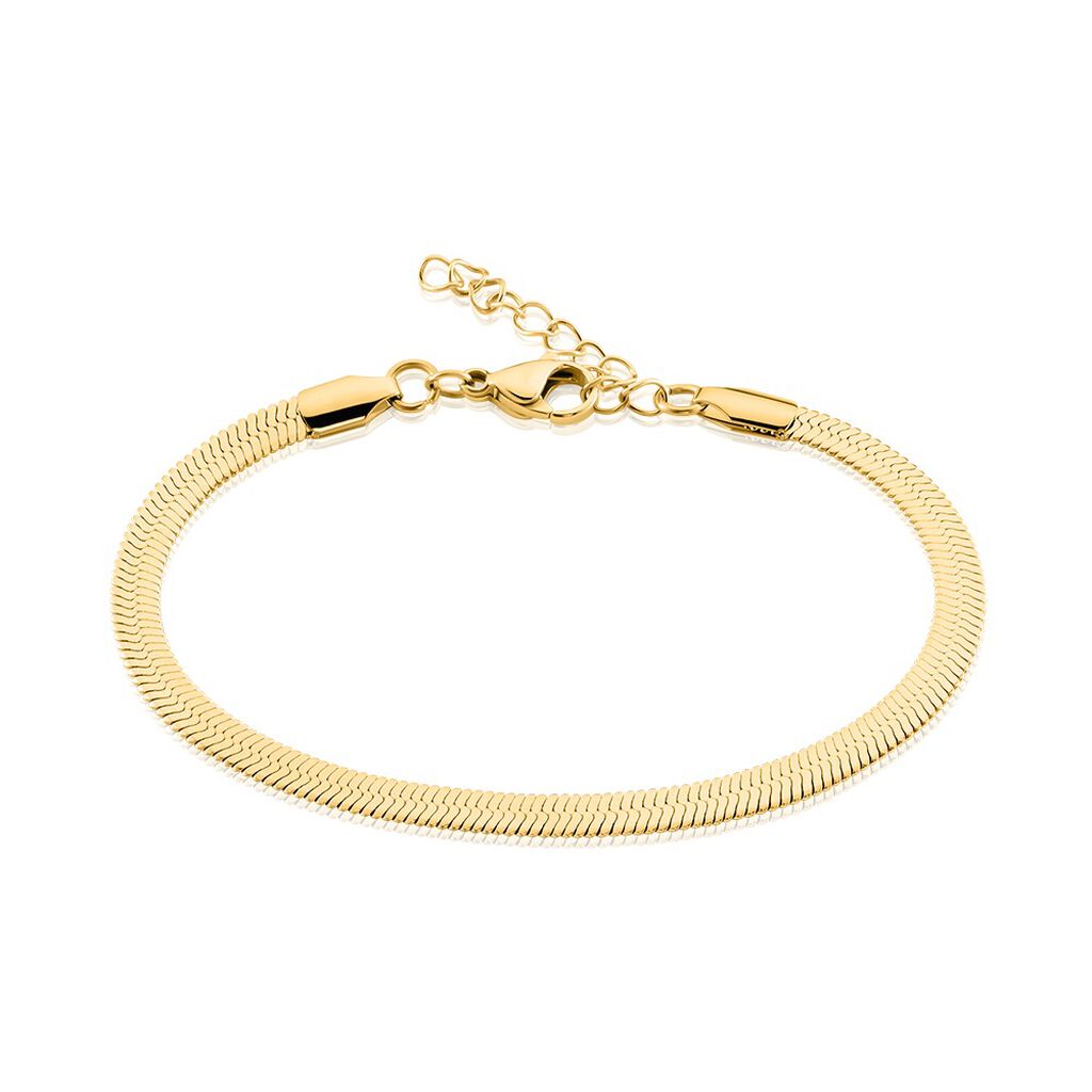 PALOMA Damen Armband Edelstahl vergoldet B 4 mm