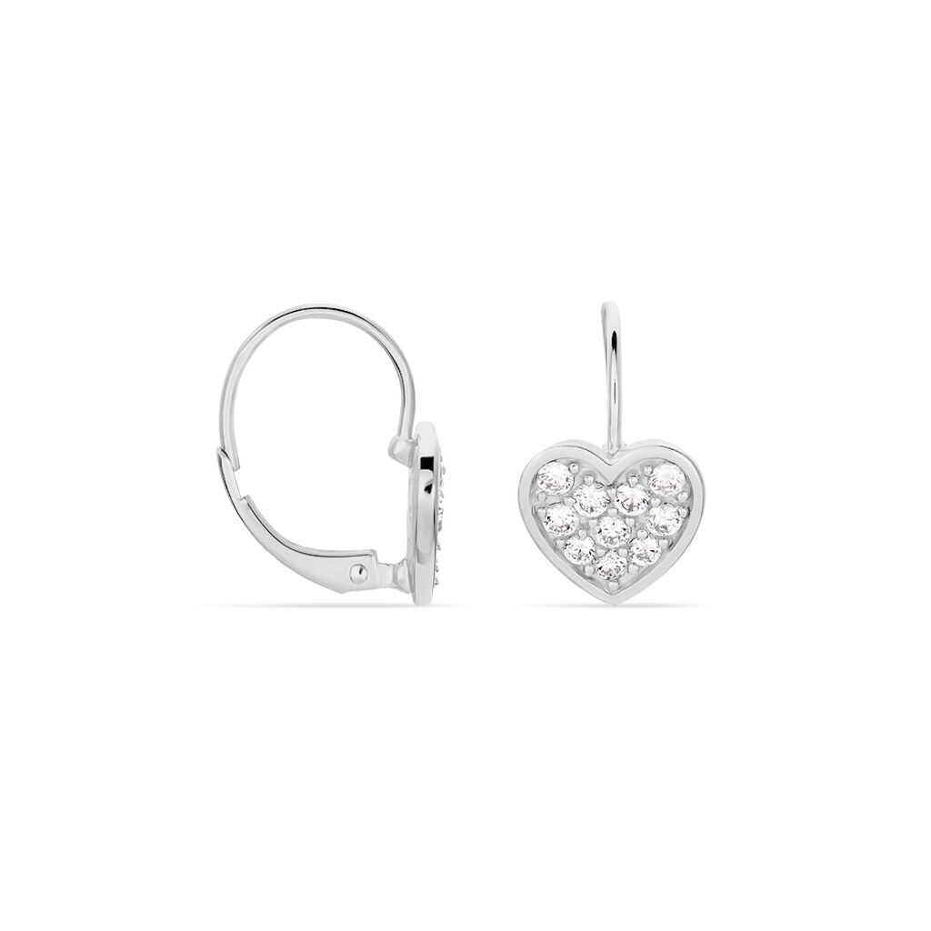 Damen Ohrhänger Silber 925 Zirkonia Herz - Ohrhänger Damen | OROVIVO