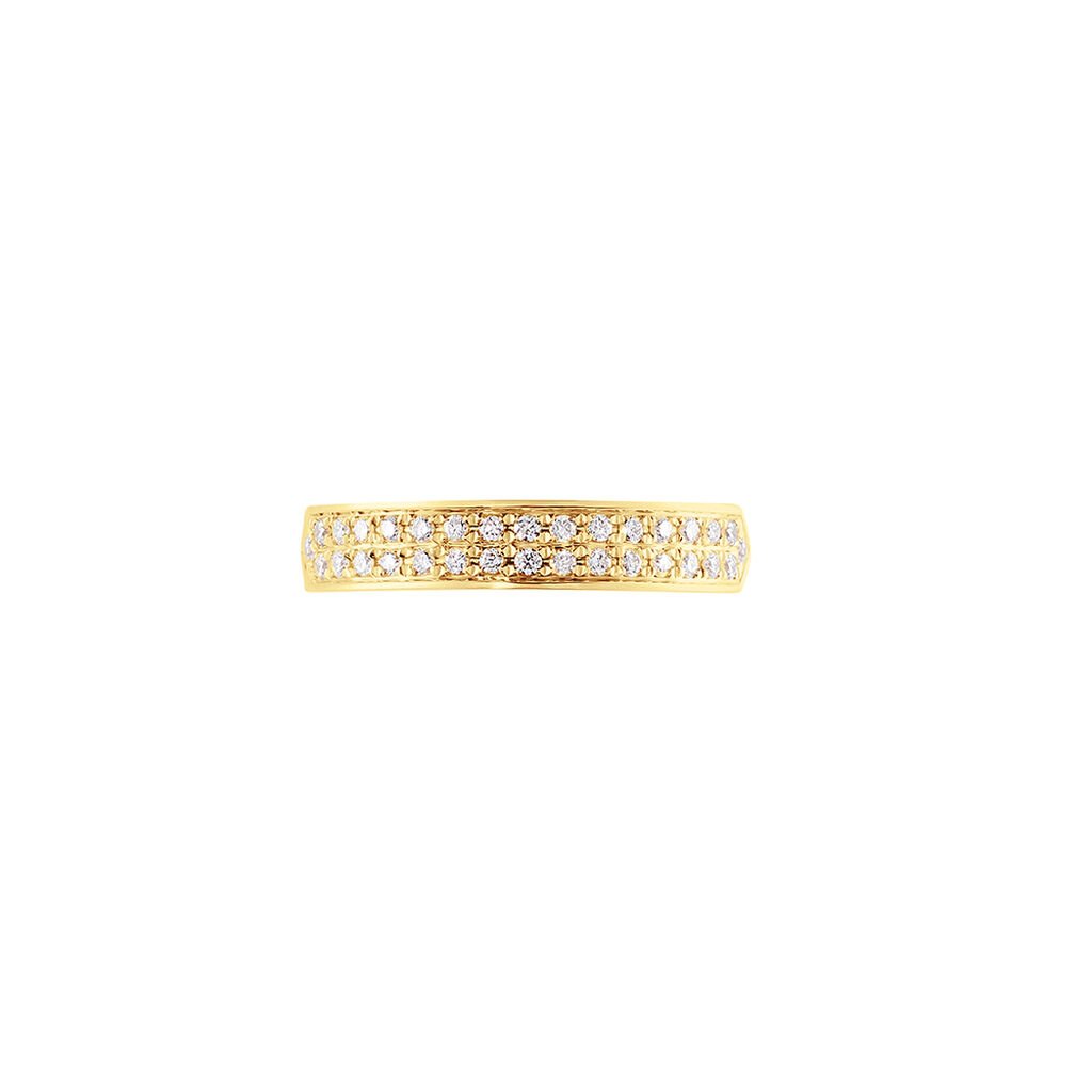 Emily Damen Ring Gold 585 (14 Karat) Diamant Wei&szlig; 0,15 ct