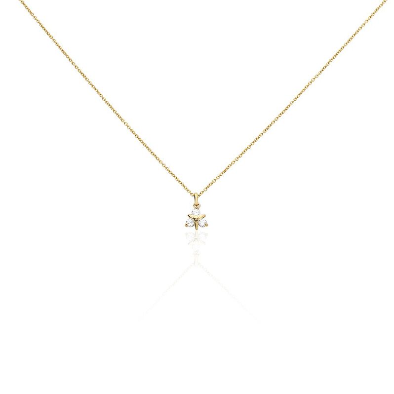Collier Plaqué Or Jacinth Oxyde De Zirconium - Spannringe Damen | OROVIVO