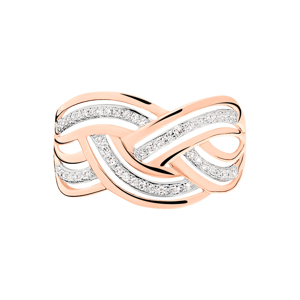 Bague Leopoldine Or Rose Diamant - Spannringe Damen | OROVIVO