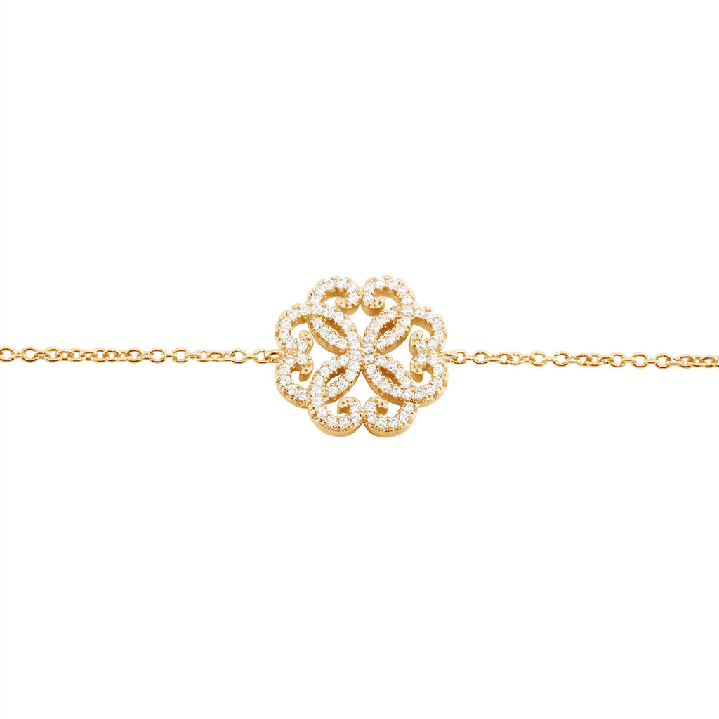 Bracelet Plaque Or Marguerita Oxyde - Spannringe Damen | OROVIVO