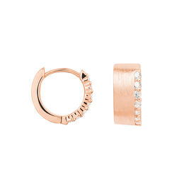 Damen Creolen Silber 925 Rosé Vergoldet Zirkonia  - Creolen Damen | OROVIVO