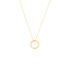 VADA Damen Collier Gold 375 (9 Karat) Diamant Wei&szlig; 0,03 ct Kreis