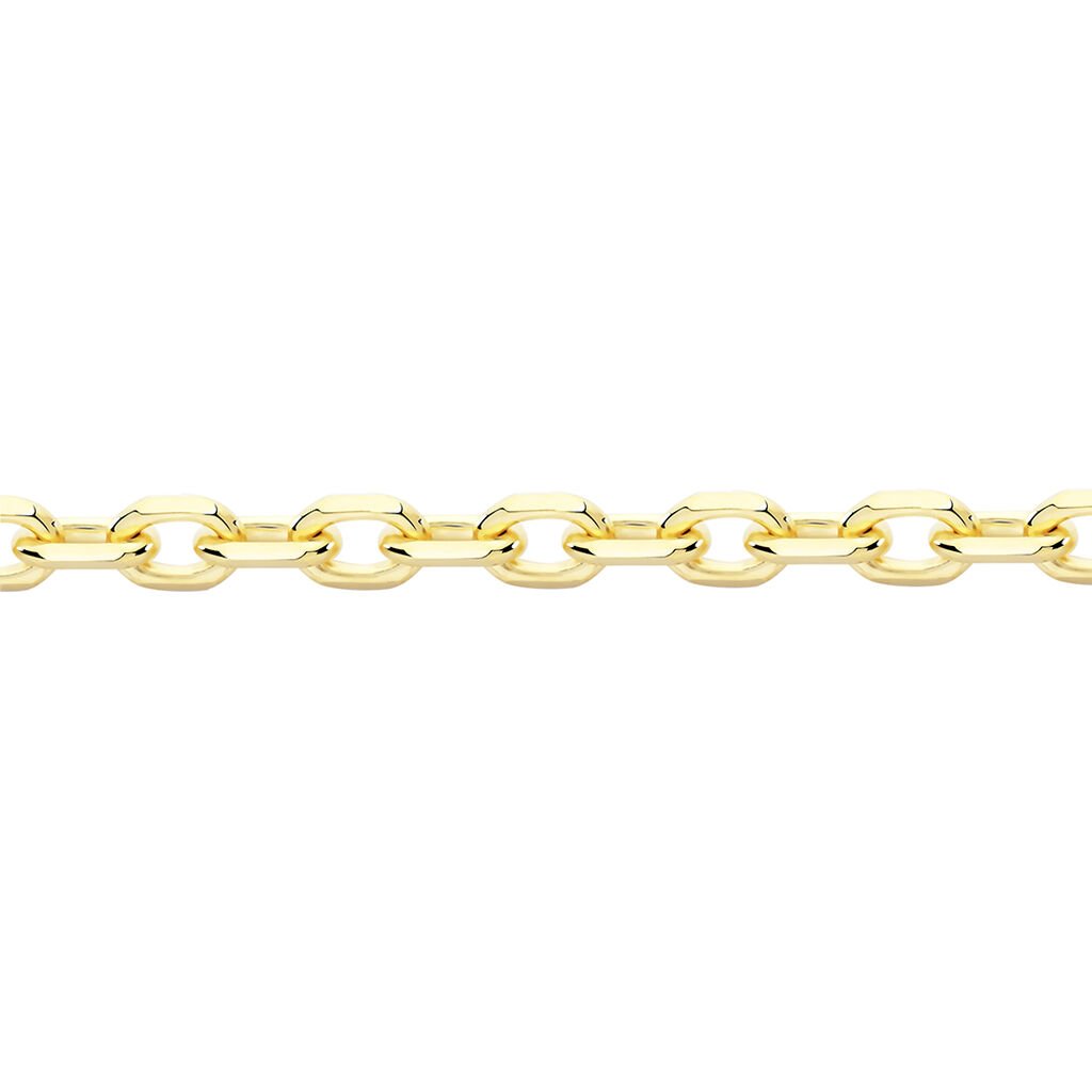 Damen Ankerkette Gold 375 Diamantiert  - Halsketten Damen | OROVIVO