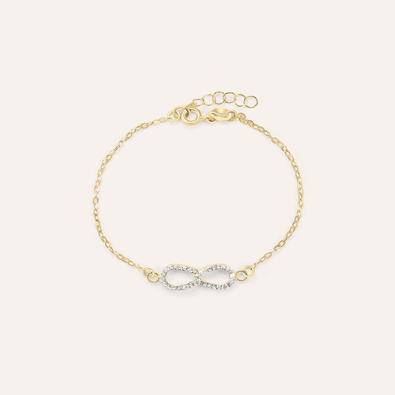Bracciale Christelle Oro Giallo Cristallo - Spannringe Damen | OROVIVO