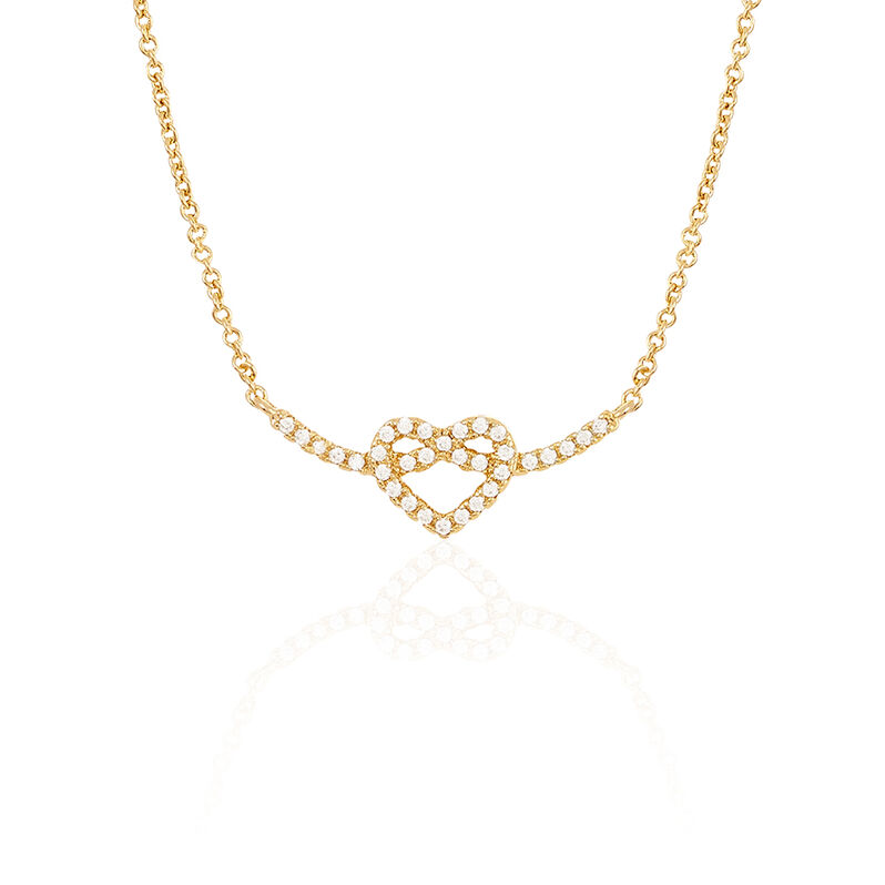 Collier Plaque Or Amana Oxyde - Spannringe Damen | OROVIVO