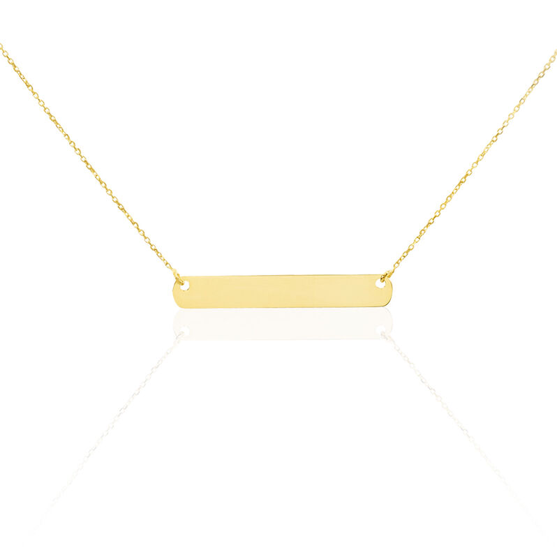 Collier Barrette Gravable Or Jaune - Spannringe Damen | OROVIVO