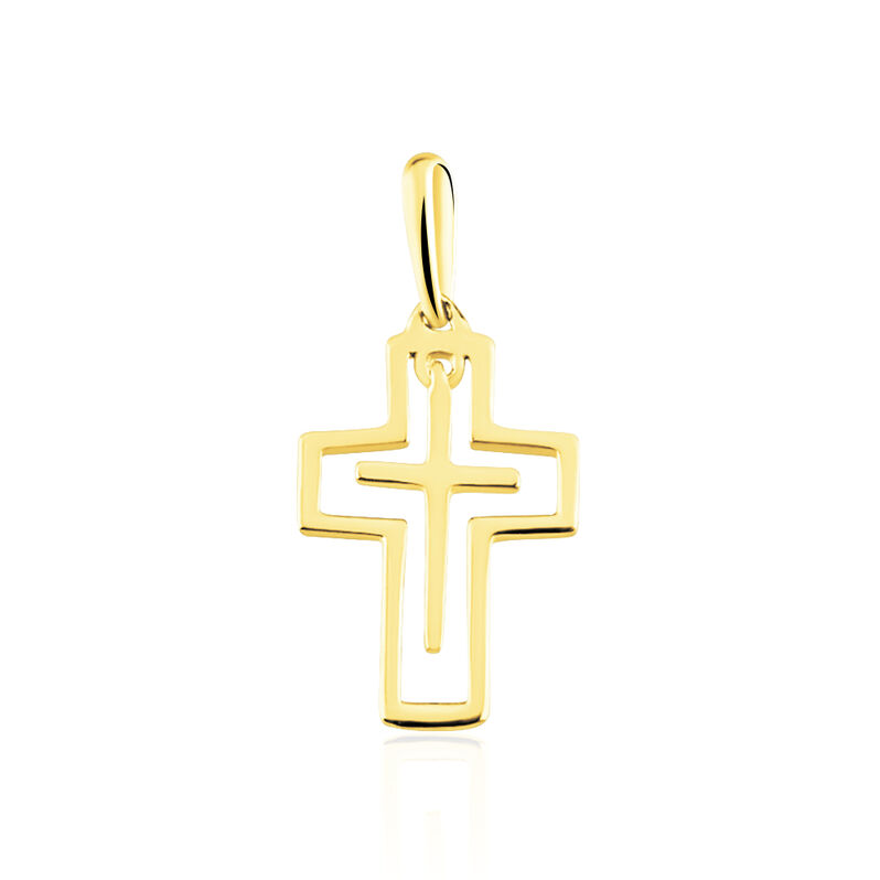 Kreuz Anhänger Gold 375 Debora - Schmuckanhänger Familie | OROVIVO