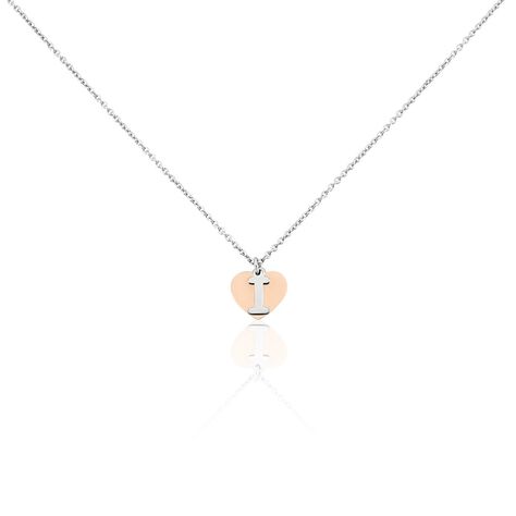Damen Halskette Silber 925 Bicolor Buchstabe I - Halsketten Damen | OROVIVO