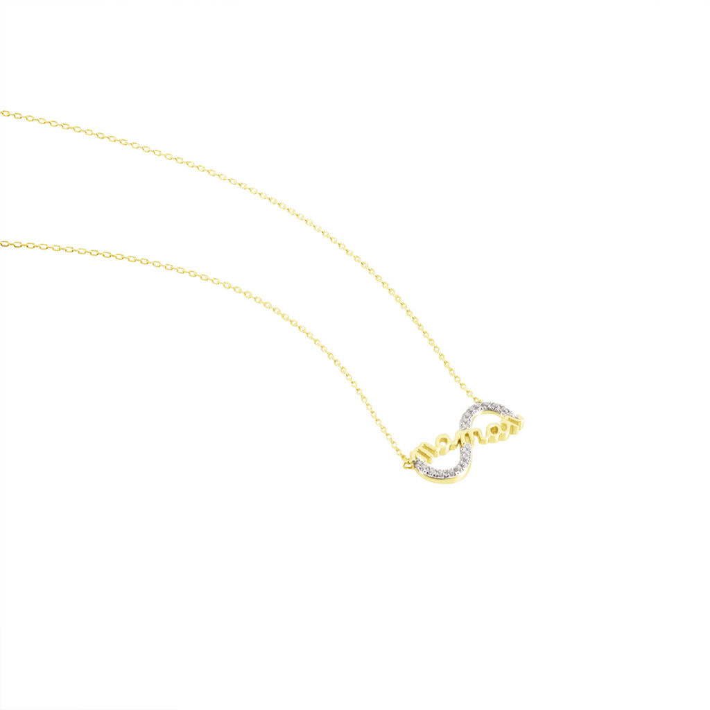 Collier Or Jaune Heimdall Infini Oxyde Message - Spannringe Damen | OROVIVO