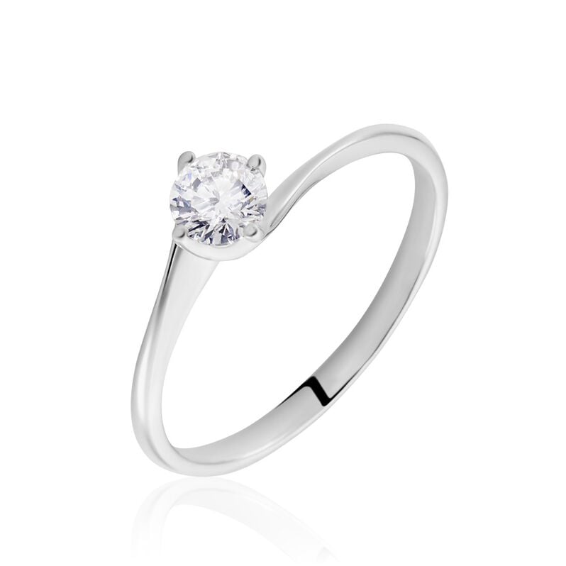 Damen Ring Weißgold 750 Diamant 0,42ct Firmamenti  - Verlobungsringe Damen | OROVIVO