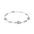 BELINA Damen Armband Silber 925 Diamant Weiß 0,02 ct Herz B 9 mm