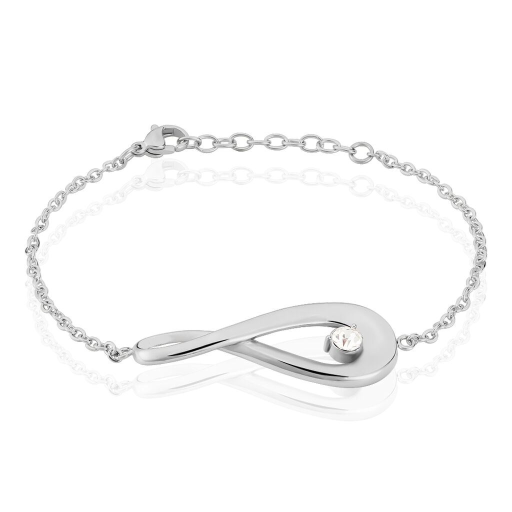 Bracelet Aelys Acier Huit Strass - Spannringe Damen | OROVIVO