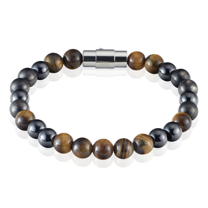 Bracelet Denice Acier Et Perles - Spannringe Herren | OROVIVO