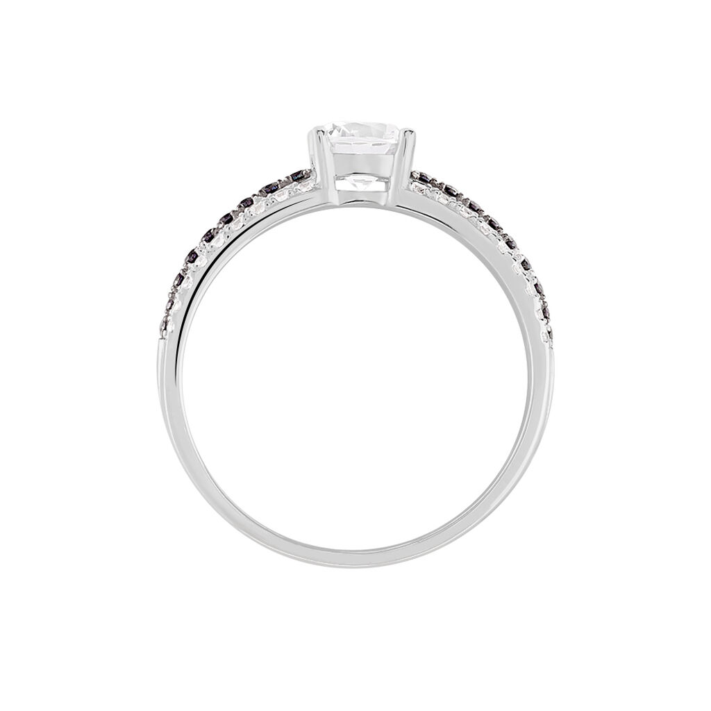 KATRINA Damen Ring Wei&szlig;gold 375 (9 Karat) Zirkonia Wei&szlig; 1,24 ct