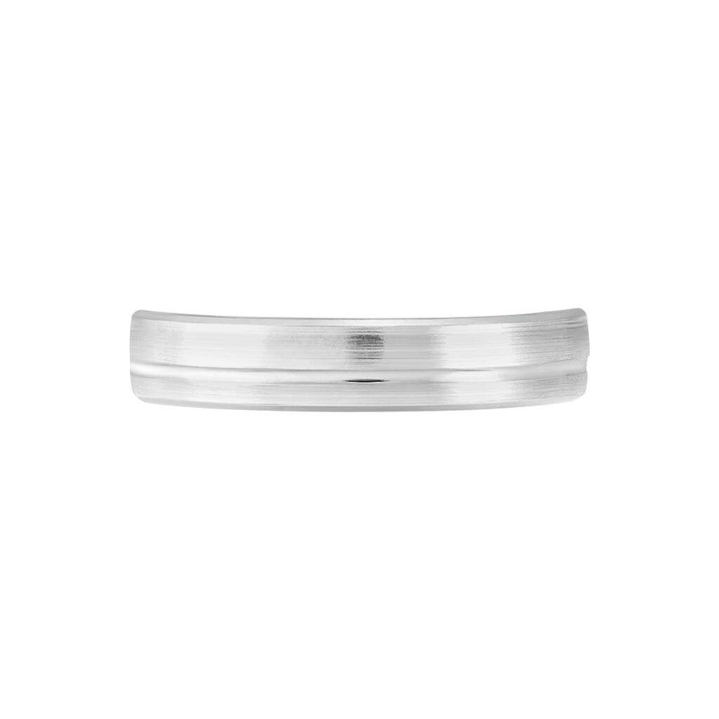 Alliance Gaedig Ruban Plat Or Blanc - Spannringe Familie | OROVIVO