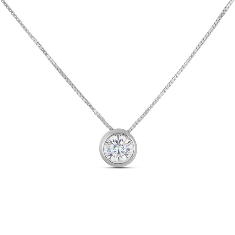 Collana Punto Luce Claire Oro Bianco Cubic Zirconia - Spannringe Damen | OROVIVO