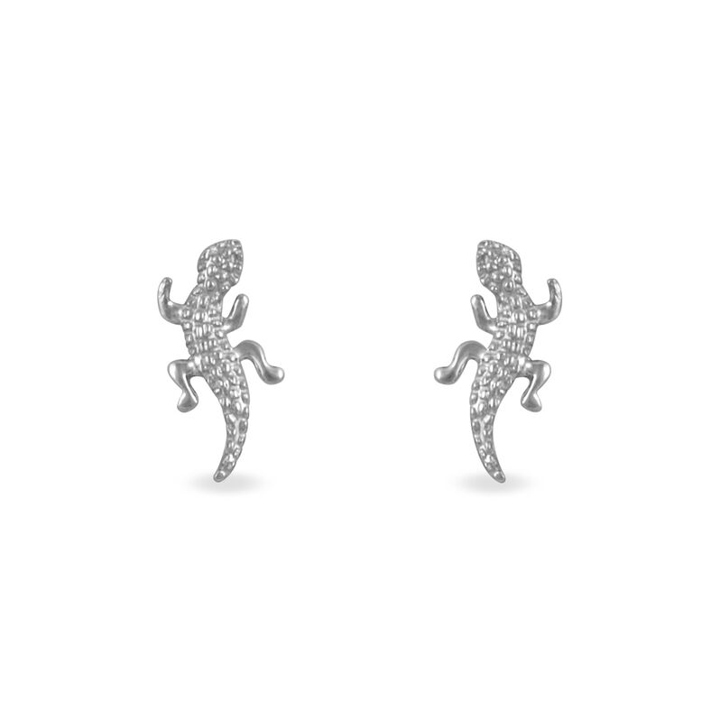 Boucles D'oreilles Puces Azzedine Salamandre Or Blanc - Spannringe Damen | OROVIVO