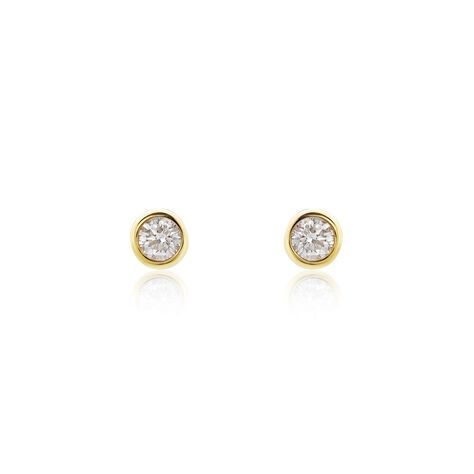 Damen Ohrstecker Gold 375 Diamanten 0,1ct Ofelia - Ohrstecker Damen | OROVIVO