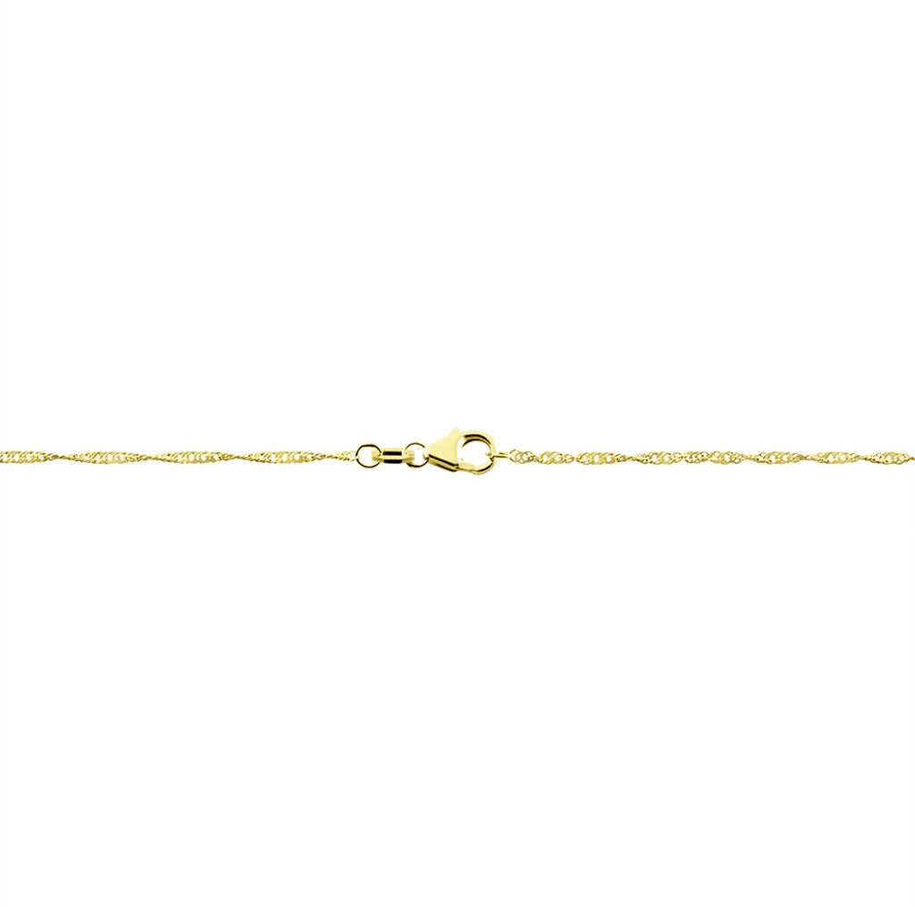 SINGAPUR 2 Damen Kette Gold 375 (9 Karat) B 1,4 mm - Halsketten Damen | OROVIVO