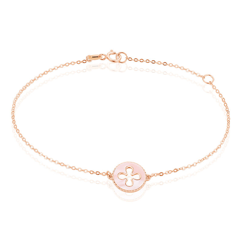 Bracelet Liora Or Rose Pastille Trefle - Spannringe Damen | OROVIVO