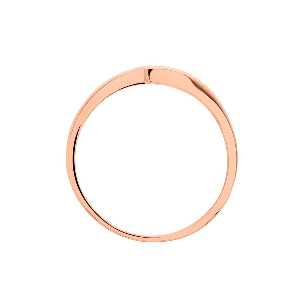 Curonda Damen Ring Rosegold 375 (9 Karat) Diamant Wei&szlig; 0,05 ct