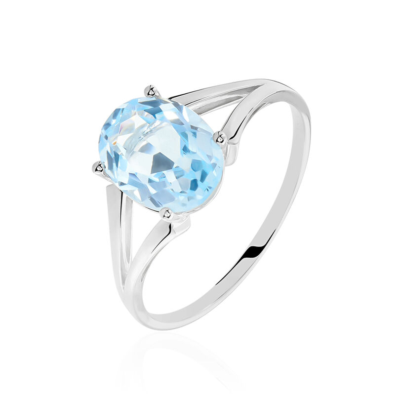 Bague Or Weiss lis Corps De Bague Double Topaze Ovale - Spannringe Damen | OROVIVO