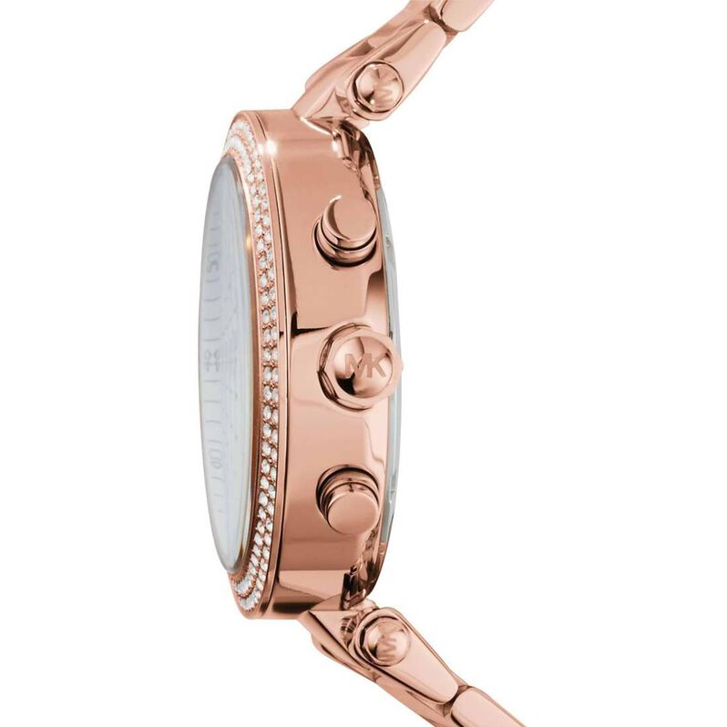 Orologio Cronografo Donna Michael Kors Parker quadrante madreperla MK5491 - Spannringe Damen | OROVIVO