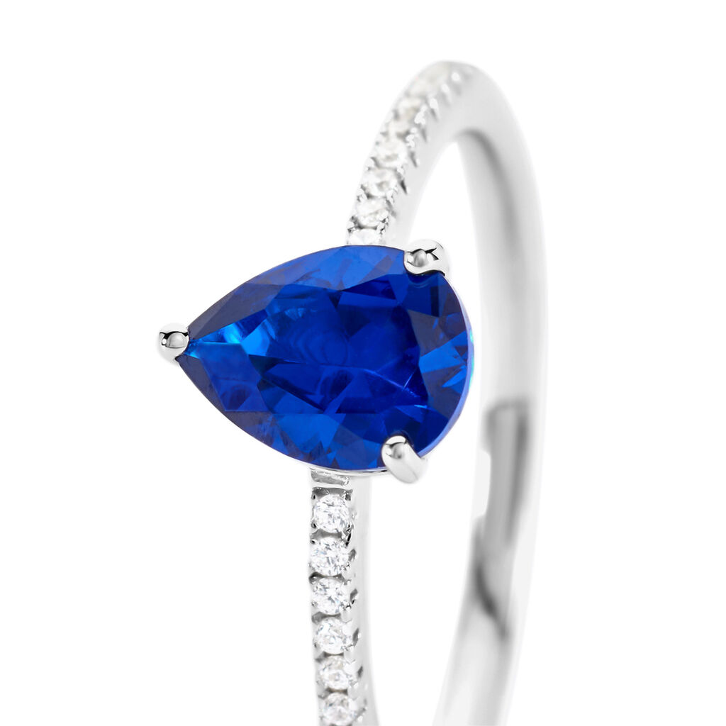 TALIDA Damen Ring Silber 925 Zirkonia Wei&szlig;