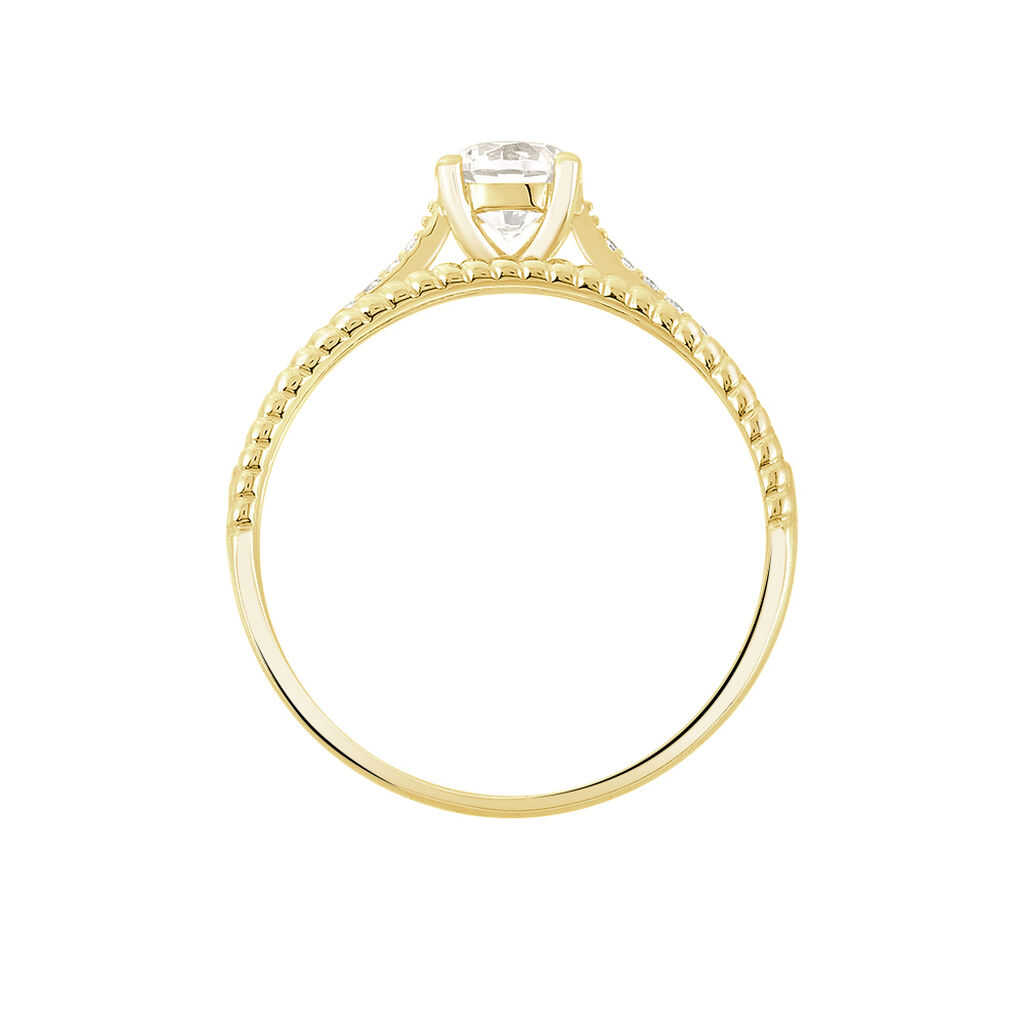 Solitaire Or Jaune Rosemonde Accompagne - Spannringe Damen | OROVIVO