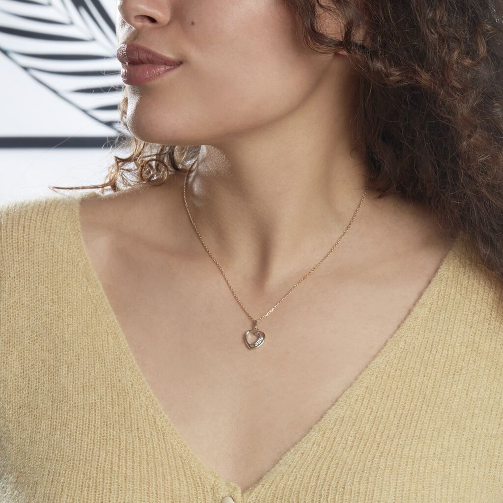 Collier Plaqué Or Et Oxyde - Spannringe Damen | OROVIVO
