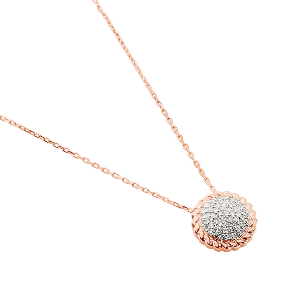 Collier Or Rose Anne-laure Diamant - Spannringe Damen | OROVIVO