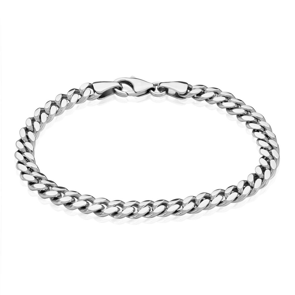 PANZER S Unisex Armkette Silber Silber 925 B 5,3 mm, Armkette ohne Stein