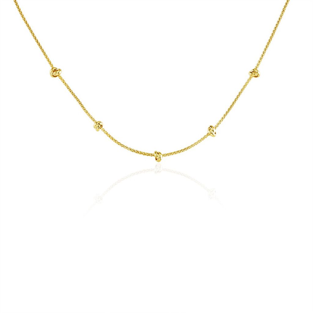 BALINA Damen Collier Silber vergoldet 925 B 1,2 mm