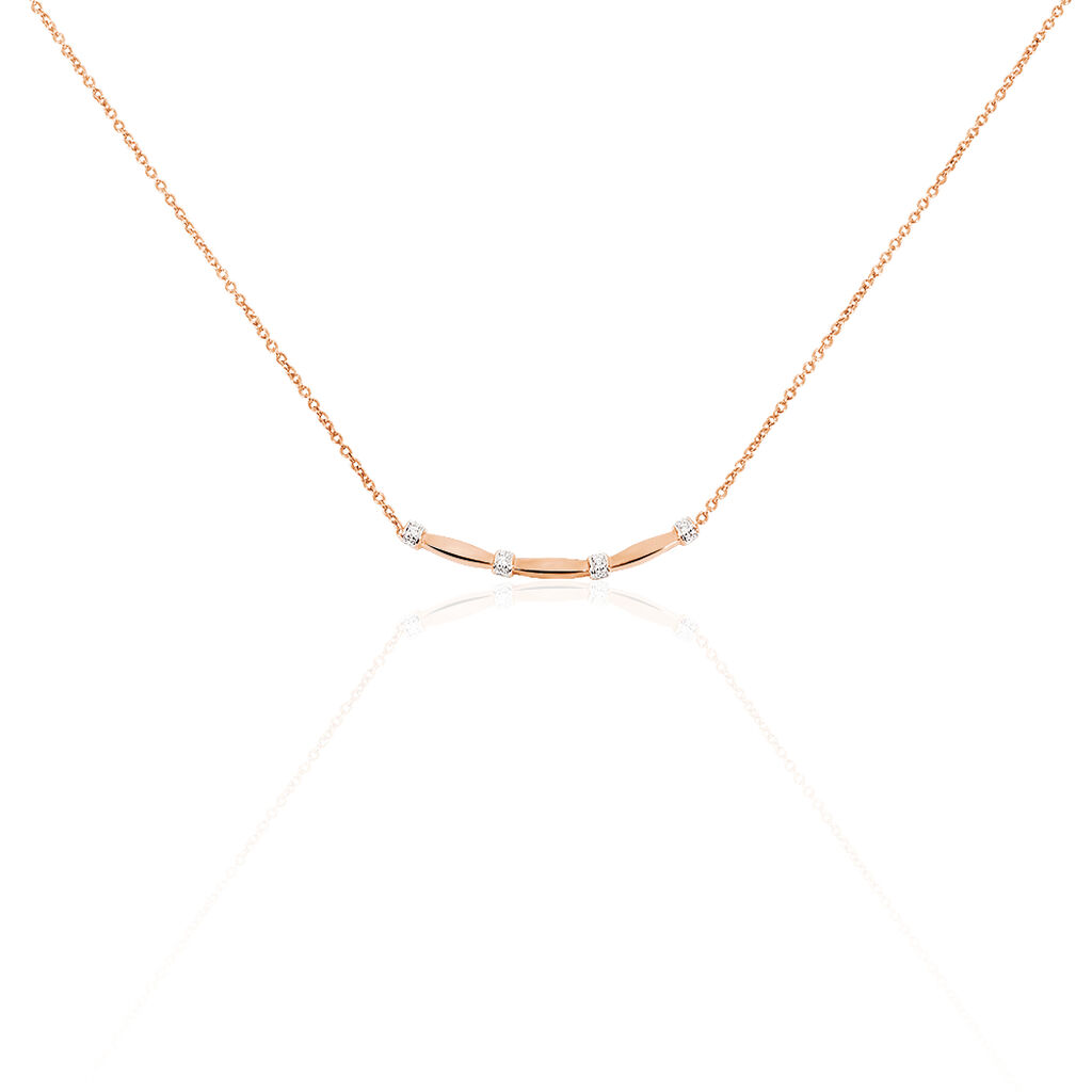 Collier Or Rose Lisa Diamants - Spannringe Damen | OROVIVO