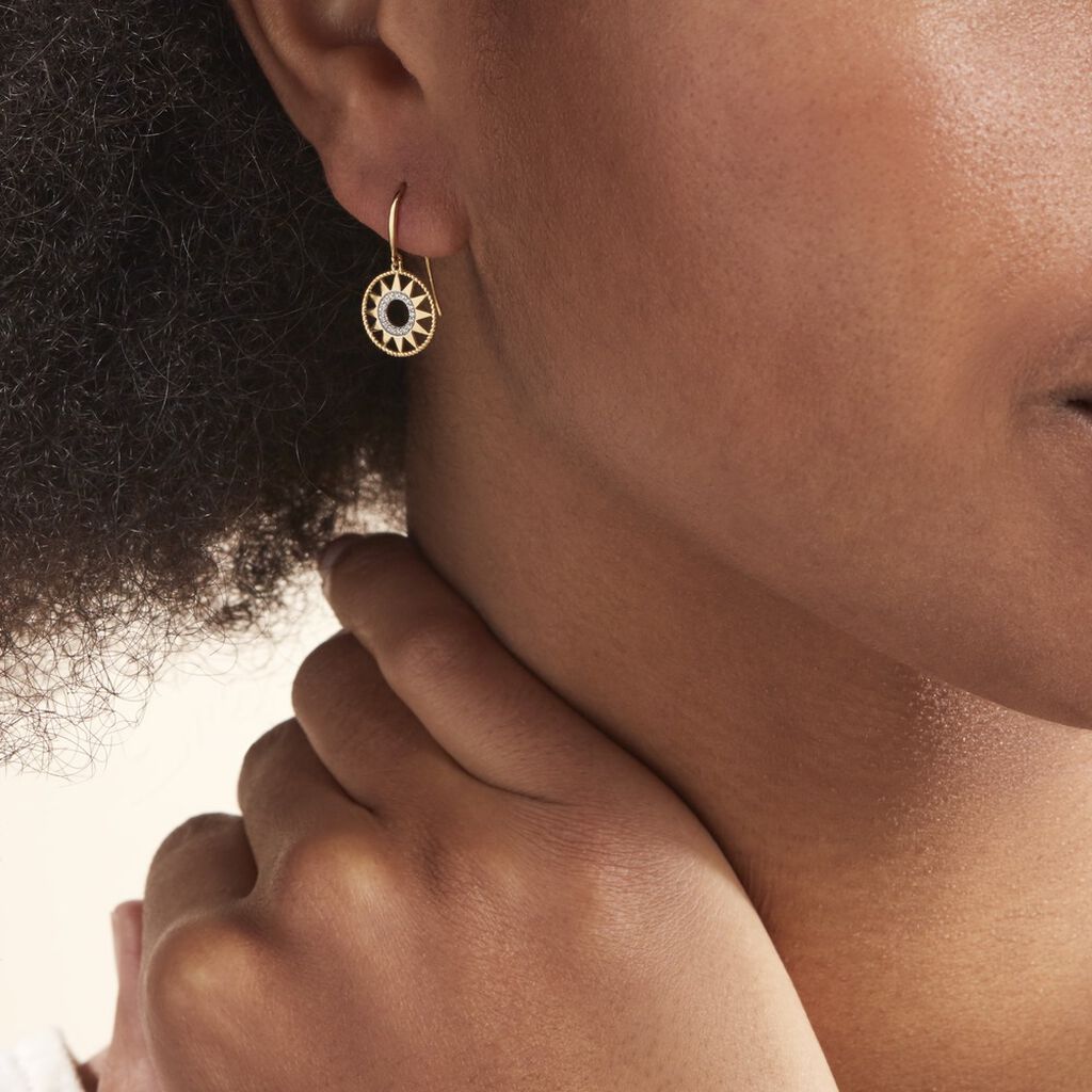 Boucles D'oreilles Or Jaune Thallya - Spannringe Damen | OROVIVO